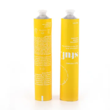 Aluminum metal squeeze tubes for hand cream lotion packaging tube octogon caps