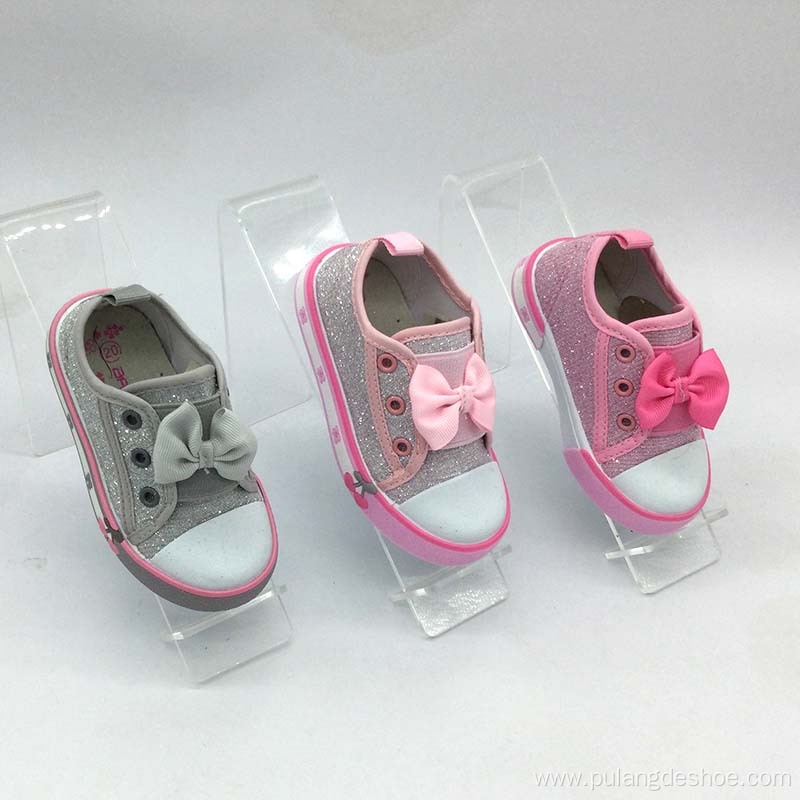 wholesales kid girl butterfly canvas shoes