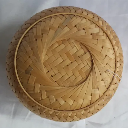 Funeral caskets and urns rattan basket made of bamboo banding