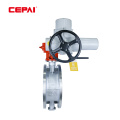 CF8M Electric Three-Eccentric Butterfly Valve