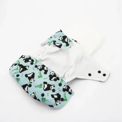 Organic Bamboo Fiber Baby Diapers with Color Printing