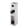 Bathroom glass door stainless steel pulley