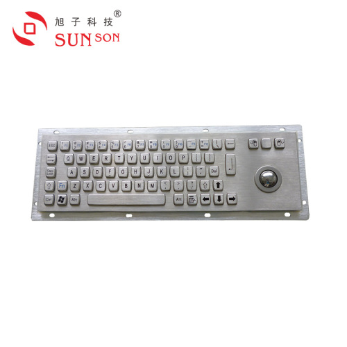 Factory supply direktang metal keyboard.industrial kiosk keyboard wth trackball