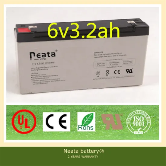 Neata Battery 6V 3.2Ah deep cycle type ups battery for USA market