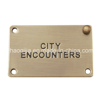 Zinc Alloy Metal Label -26259