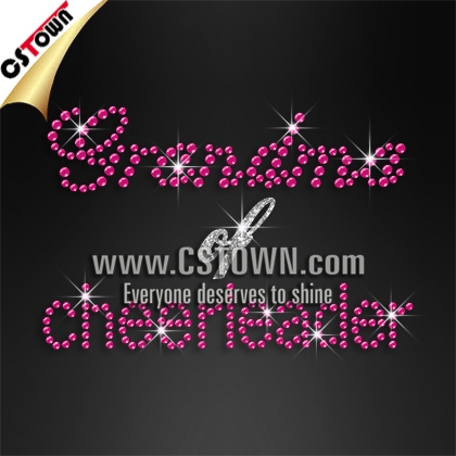 Grandma of a cheerleader wholesale sequins heat transfer motif