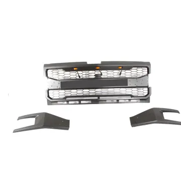 Black ABS Front Bumper Grill for Chevy Chevrolet Silverado 2019 Pickup Truck