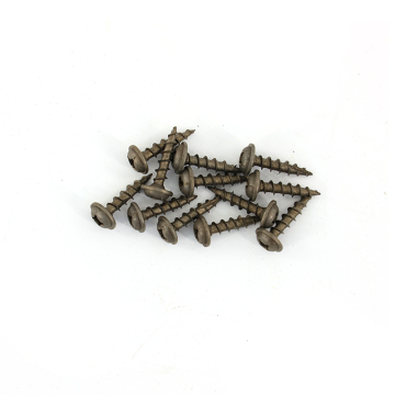 1022A Carbon Steel Lubricated Wood Screws - 8mm x 3/4 inch Phillips Pan Head