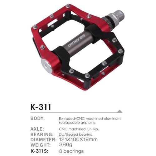 Non-Slip Pedal 9/16 Plat Pedals Taiwan flat Pedal Aluminum CNC Two Color