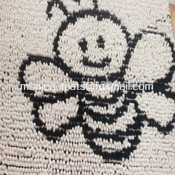 Animal Design Anti-slip Bath Mat/chenille animal bath mat/micro fiber chenille mat
