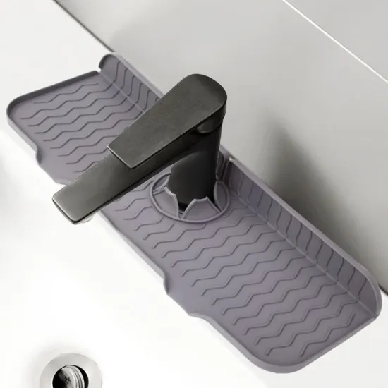 Silicone Faucet Splash Mat & Drip Catcher for Kitchen Sink