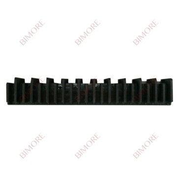 Black Plastic Escalator Demarcation L57332120A L57332120B - L199mm W33mm 22 Teeth