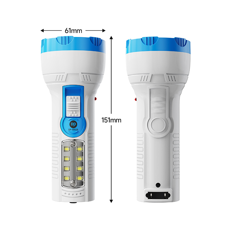 Rechargeable LED Emergency Flashlight Torch with Side Light