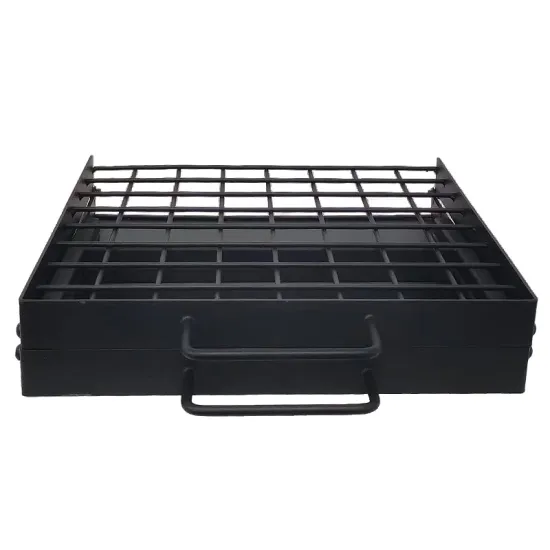 Portable Foldable Charcoal Grill for Camping and Campfires