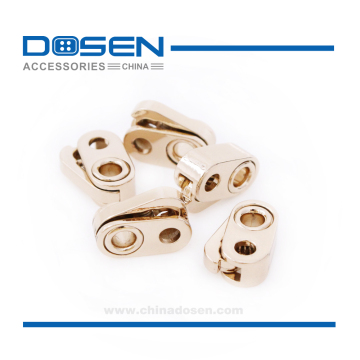 Modern Fancy Gold Drawstring Metal Cord End Thread End Spring Lock Elastic Cord Lock for Hoodies Blazers Clothing Backpack Bag
