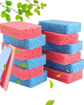 eco-friendly natural cellulose sponge kitchen reusable cleaning product