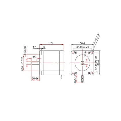 Leadshine 57 Stepper Motor for Laser Cutting and Engraving Machines