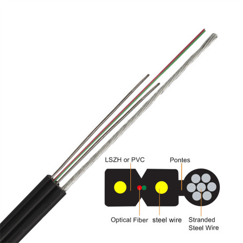 7 Stranded Steel Wires Outdoor FTTH Drop Cable