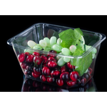 Clear disposable plastic salad Tray