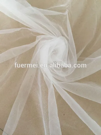 wholesale polyester silk tulle fabric for wedding dress
