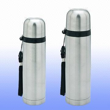 Stainless Steel Vacuum Flask with Slight Handle