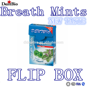 Breath mints sugar free mints custom mints flip box flip pack