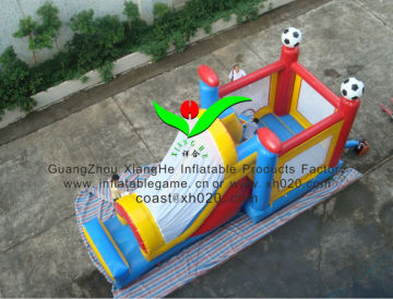 Hot sale commercial grade PVC Tarpaulin brand new CO150 inflatable soccer bouncer combo