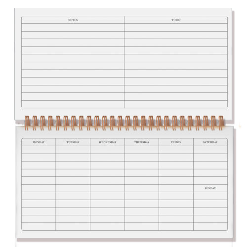 Personalised Desk Planner Hardcover Spiral Personalised Desktop Weekly Desk Planner Factory