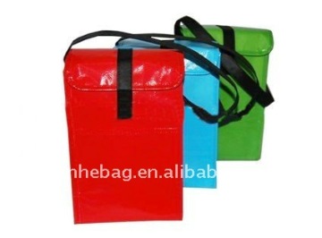 Recycled woven polypropylene shoulder bag