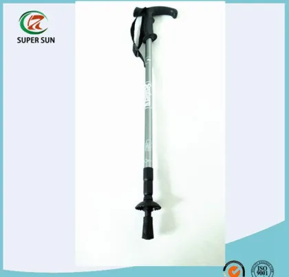 3-section PVC handle telescopic aluminum 6061trekking pole/hiking pole/walking pole