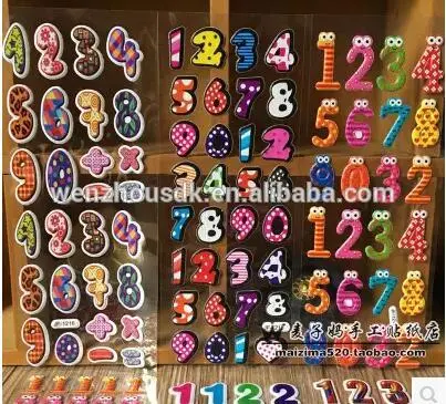 Cheap Cartoon 3D foam sticker kids cute puffy sticker