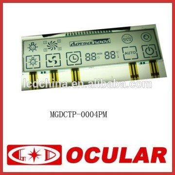Segment Grey Bottom Color Touch Panel LCD Display