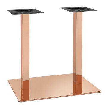 Roségoldfarbene Edelstahl-Tischgestelle für Esszimmer, Bar und Restaurant