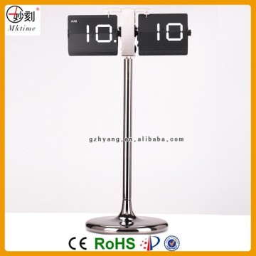 MK time factory metal stand flip clock long floor standing clock