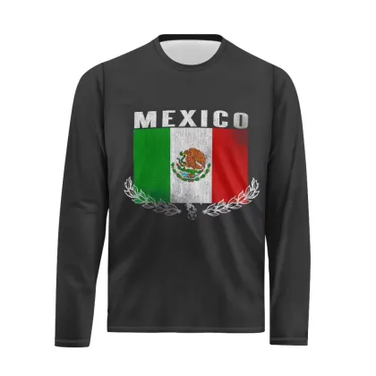 Custom Mexican Flag Print Winter Clothing & Sports Wear