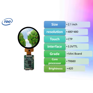 2.1 Inch Circle Touch Screen Display for Water Cooler Smart Home