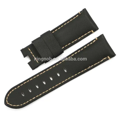 24mm rubber watch band stainless steel watch bands for panerai watch strap