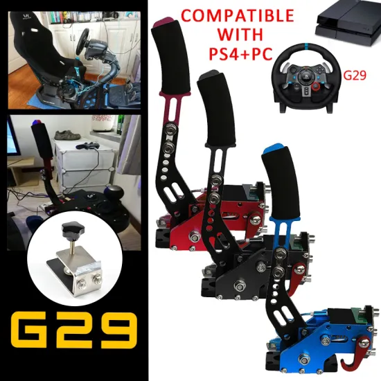 PS4+PC USB Hand Brake+Clamp For Racing Games G27 G29 G920 T300RS T500RS Logitech Brake System Handbrake Auto With Fixture Parts