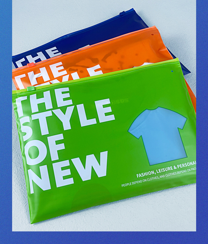 colorful zipper ziplock bag