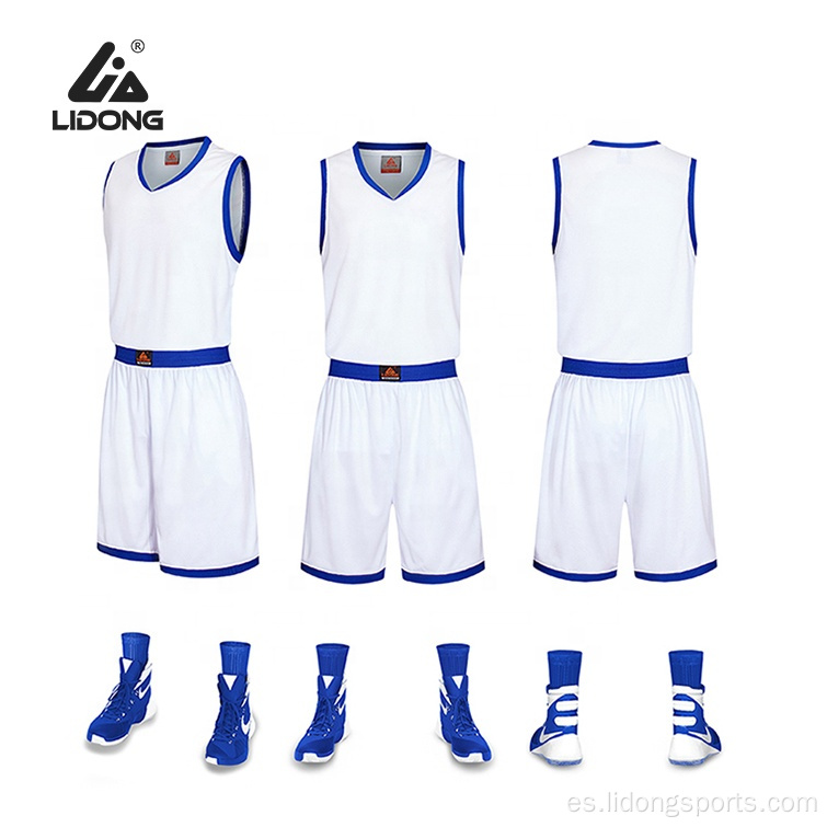 Polyester Quick Dry College Basketball Jersey Uniforme