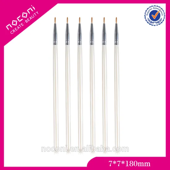 Guangzhou Factory Cheapest OEM Professional 1pcs High Quality Wood Handle Eyeliner Mermaid Makeup Brush private logo accepted