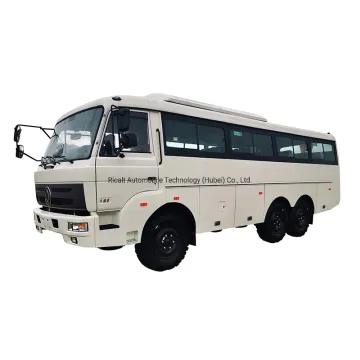 Used Commuter Bus Sales: 6X6 AWD 8M New Car with 34-30 Seats, Ideal for Oil Field and Mining Industries