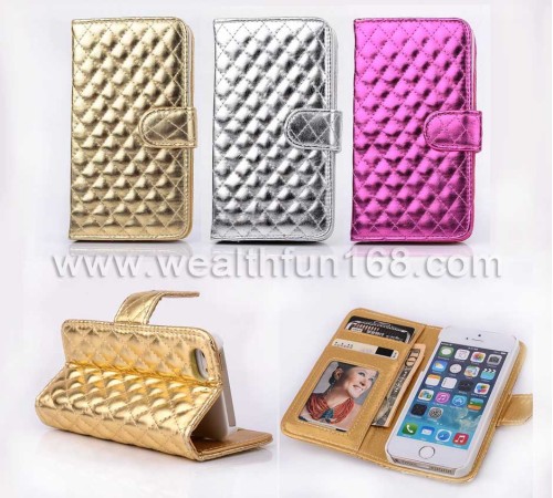 many models free DHL shipping LUXURY book-open leather case color-hit standable card bag for iphone 6 4.7 case