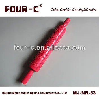 Non stick embossing rolling pin, fondant and sugarcraft rolling pin