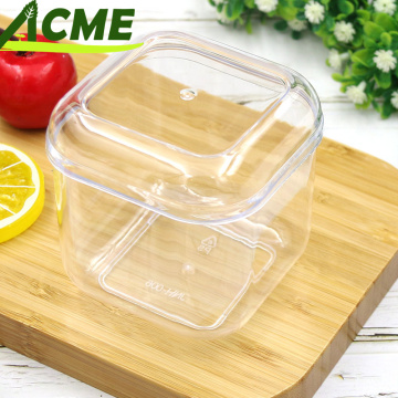 High Quality Custom Clear Acrylic Display Boxes for Small Square Candy, Chocolate, and Food Storage