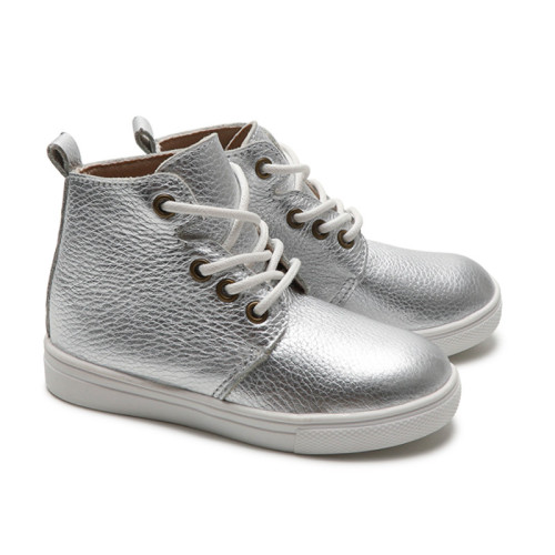 Leder High Top Children Knöchelstiefel