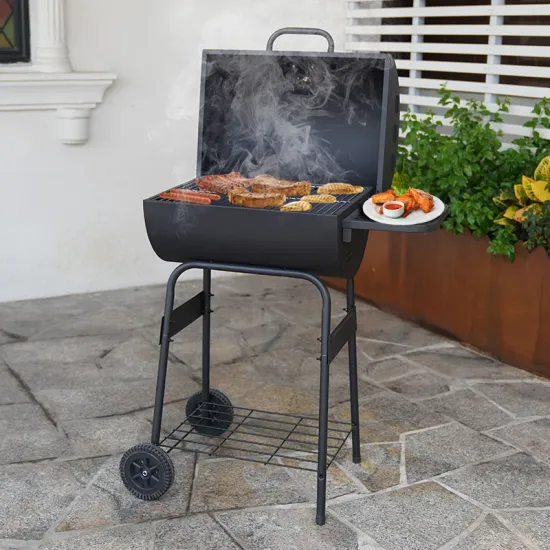 Backyard Outdoor Camping Barbeque Party Charcoal Bbq Grill Barrel Smoker Barbecue Grill