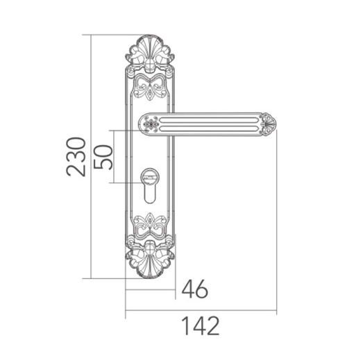 Lugar de puertas europeo de lujo
