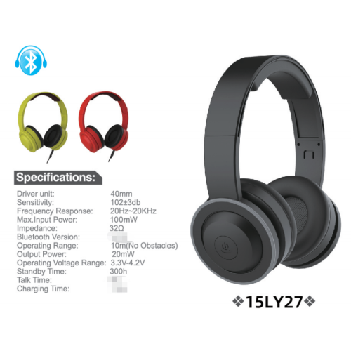 Bluetooth 5.0 Adjustable On-ear headphone