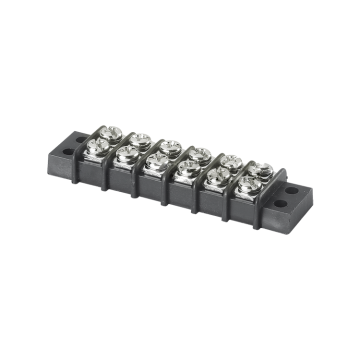 WANHAI 9.5mm Pitch Black Screw Barrier Terminal Block Connector 49M-9.5 Manufacturers
